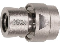 10Er Pack(Stk) Geka 46.0703 SchlauchstüCk Geka Plus Messing Vernickelt Schlauchg