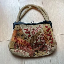 Bead embroidery Japanese bag