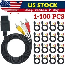 N64 SNES Gamecube RCA AV TV Audio Video Stereo Cable Cord For Nintendo 64 Lot