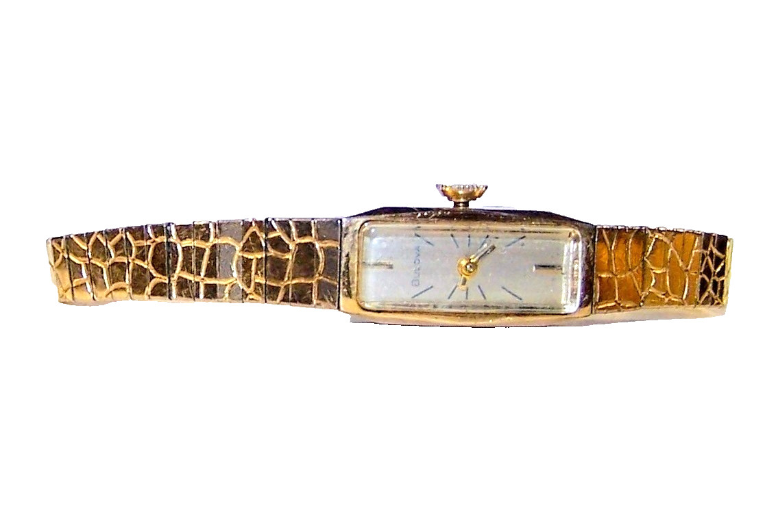 Bulova Women’s Mechanical Thin Rectangular Gold t… - image 2