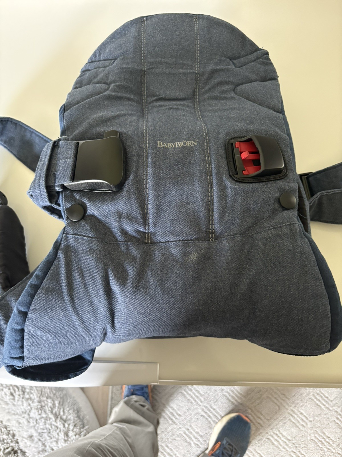 Baby Bjorn Baby Carrier One Denim Blue (8-33lb) Excellent Condition