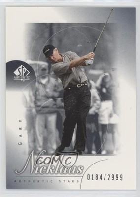 2001 SP Authentic Authentic Stars 184/2999 Gary Nicklaus #82 0l16