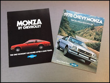 1978 Chevrolet Monza And Spyder 12-page Original Car Sales Brochure Catalog Set 1978 Chevrolet Monza And Spyder 12-page Original Car Sales Brochure Catalog Set