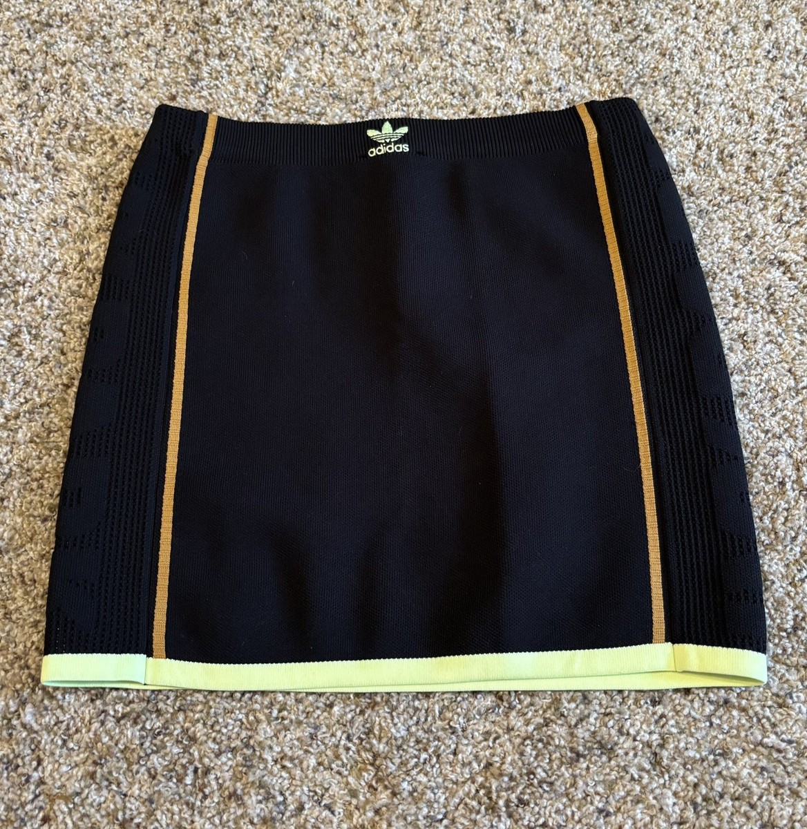 Adidas Beyonce X Ivy Park IVP Knit Skirt GV4820 High Waist Black