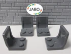 (E17/5/5) LEGO 4x 4079 Seat Armchair Chair New Dark Grey