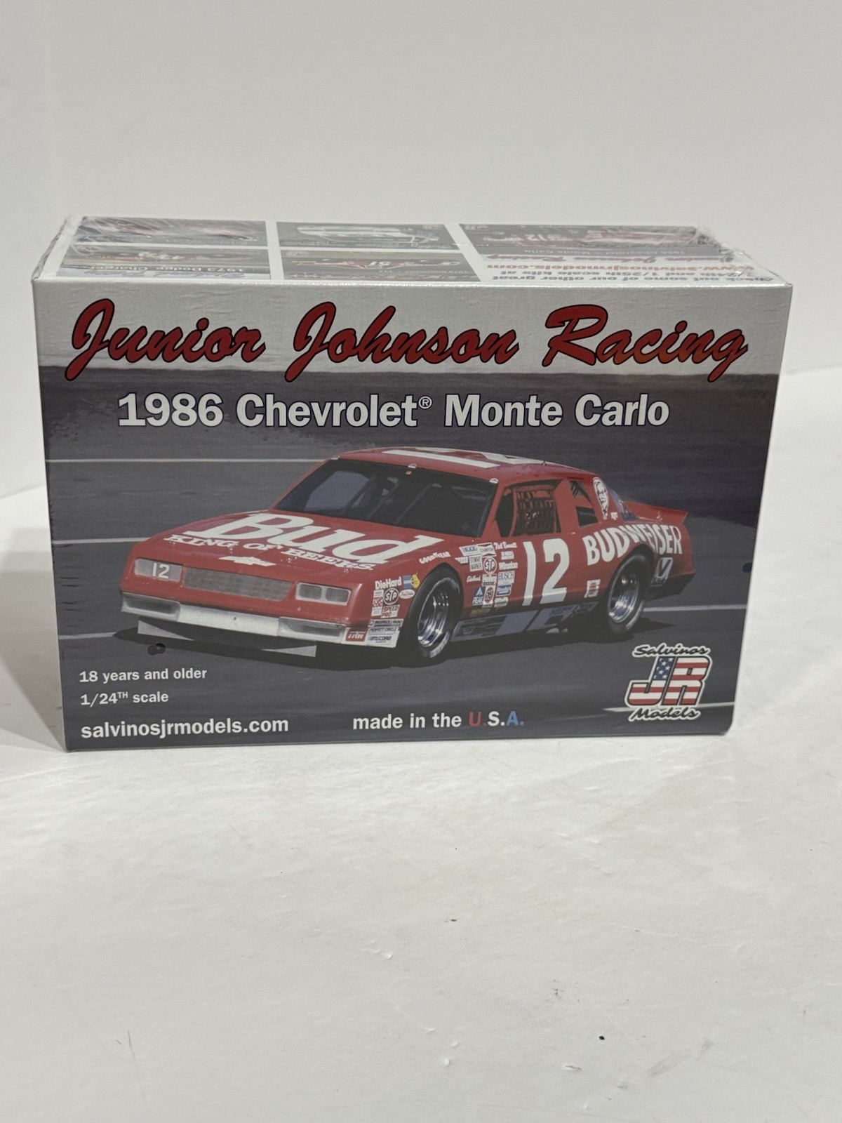Salvino Junior Johnson Racing 86 Chevy Monte Carlo NASCAR plastic model kit 1/24