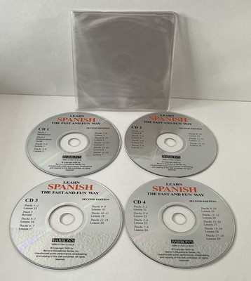 Barron's Learn Spanish the Fast and Fun Way 2nd Edition (4-Disc CD set ONLY)