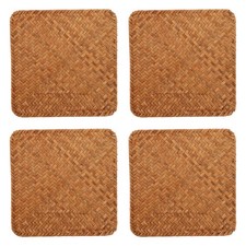 4 Pcs Placemats for Coffee Table Insulated Kitchen Brown