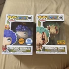 Funko Pop! One Piece Ivankov Chase #1906 & Zoro Hot Topic #1496 Figures