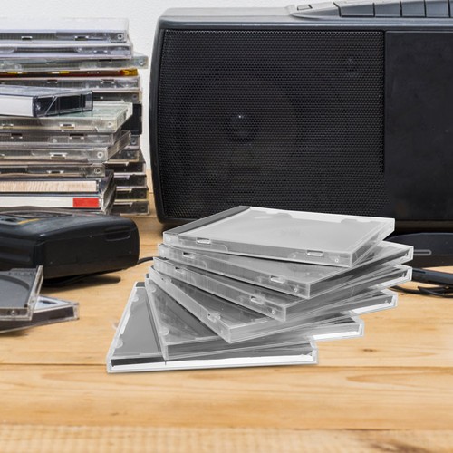 6pcs Disc Protective Shell Standard DVD Case Portable CD Storage Organizer Box - Afbeelding 10 van 12