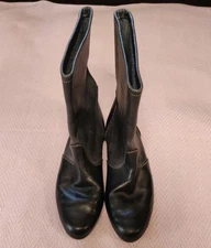 Vintage Charles jourdan grey leather boots sz 10