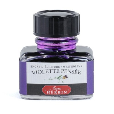 J HERBIN BOTTLED FOUNTAIN PEN INK 30ML VIOLETTE PENSEE