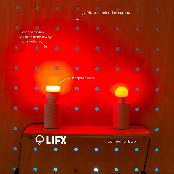 Alternate view of 100-watt Equivalent A21 Multi-color 9000k Wi-fi Led Light Bulb Works W/alexa/hey