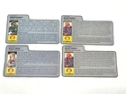 GI Joe 1980s Alley HEAT Night Viper File Card Lot of 4 ARAH Great Condition