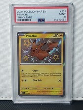 Imagen de Pokemon Pikachu 2024 Shiny Rare Card #131/091 PAF en Paldean Fates PSA 9 Mint