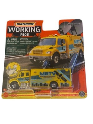Matchbox Working Rigs Yellow Freightliner M2 106 Satellite Truck
