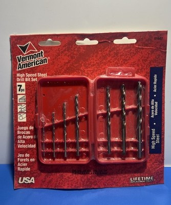 Vermont American 01607 High Speed Steel Drill Bit Set 7pc   USA  