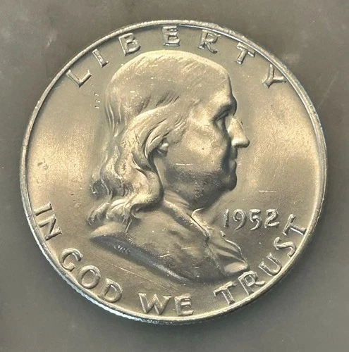 1952-D Franklin Half Dollar - AU - About Uncirculated - 90% Silver