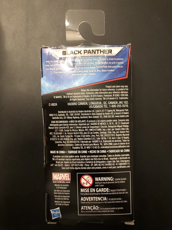 Figura de acción Black Panther 6" Chadwick Boseman T’Challa Hasbro Marvel Avengers! Foto 3 de 4