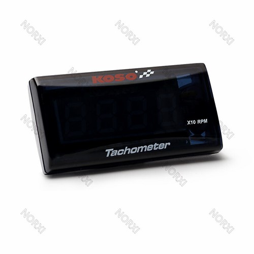 RPM Digital Inductive Tachometer,Waterproof Tiny Digital Hour Tach Meter Red - Picture 5 of 9
