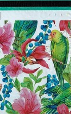 100 10x13 Pink Tropical Flowers Parrot Designer Poly Mailers Envelopes Bags