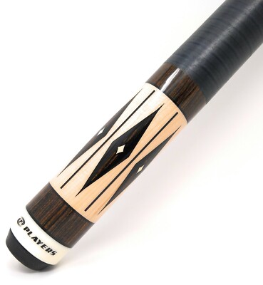 Players Pool Cue   STACKED LEATHER grip - PureX LD Shaft upgrade available   