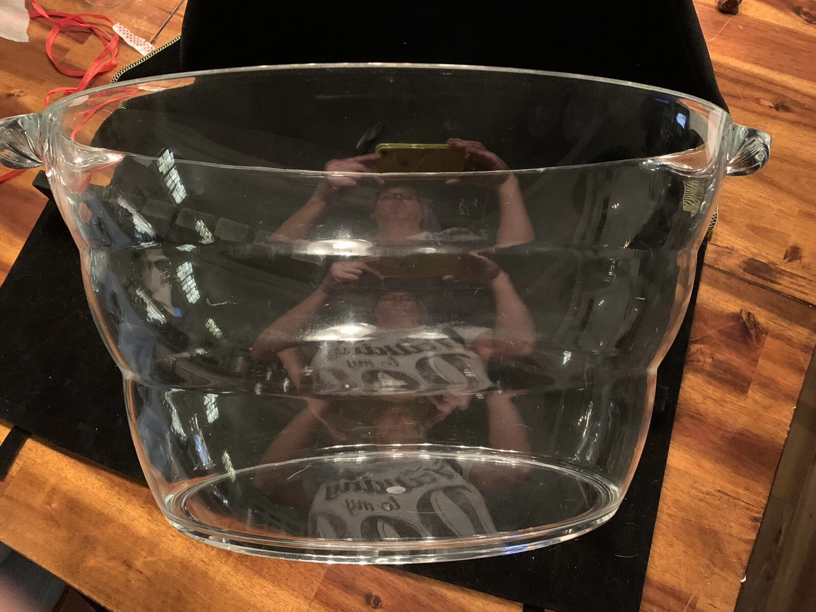 Ice Bucket Wine Cooler Party Tub Large Clear Water Beer Bar Beverage Cold Soda