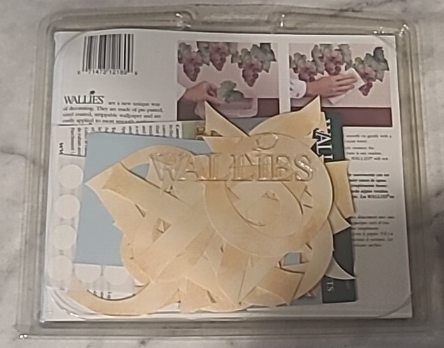 Wallies Wallpaper Cut Outs 25pkg Pre-pasted Washable - Parchment Letters