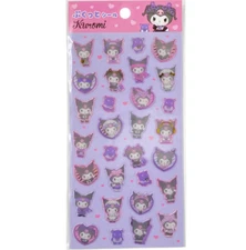 Puffy 3D Sticker Sheet - "Kuromi" by Sanrio Daiso Japan