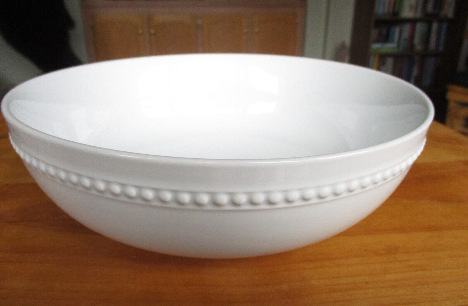 128oz Ceramic Beaded Serving Bowl White Threshold new 191908285702 eBay