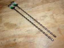 2 NEW METABO 1/2" X 18" SDS PLUS ROTARY HAMMER MASONRY 2 CUTTER BITS # 725039