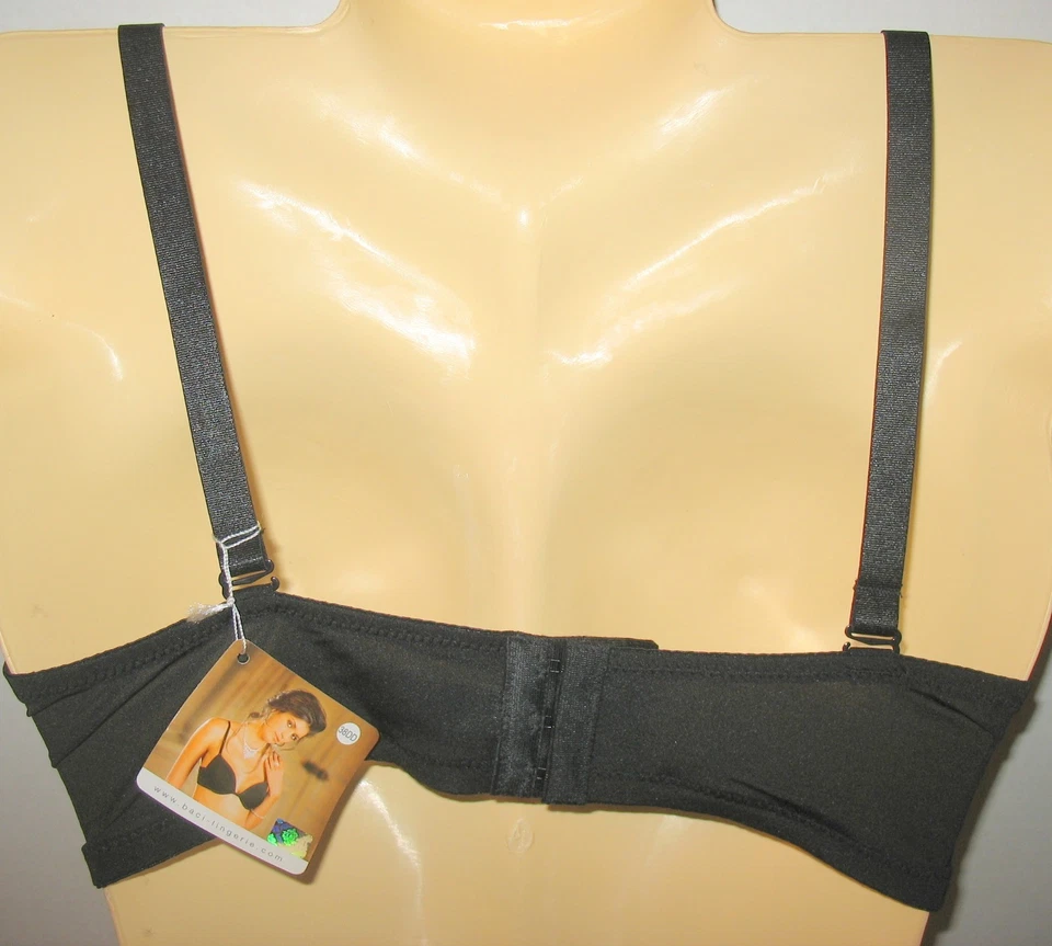 Lencería Baci - 34B - Sujetador push up negro de cuatro vías profundo - Con aros - Copas moldeadas  Foto 2 de 3