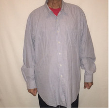 MENS POLO RALPH LAUREN Button Down Dress Shirt Size XL Checkered