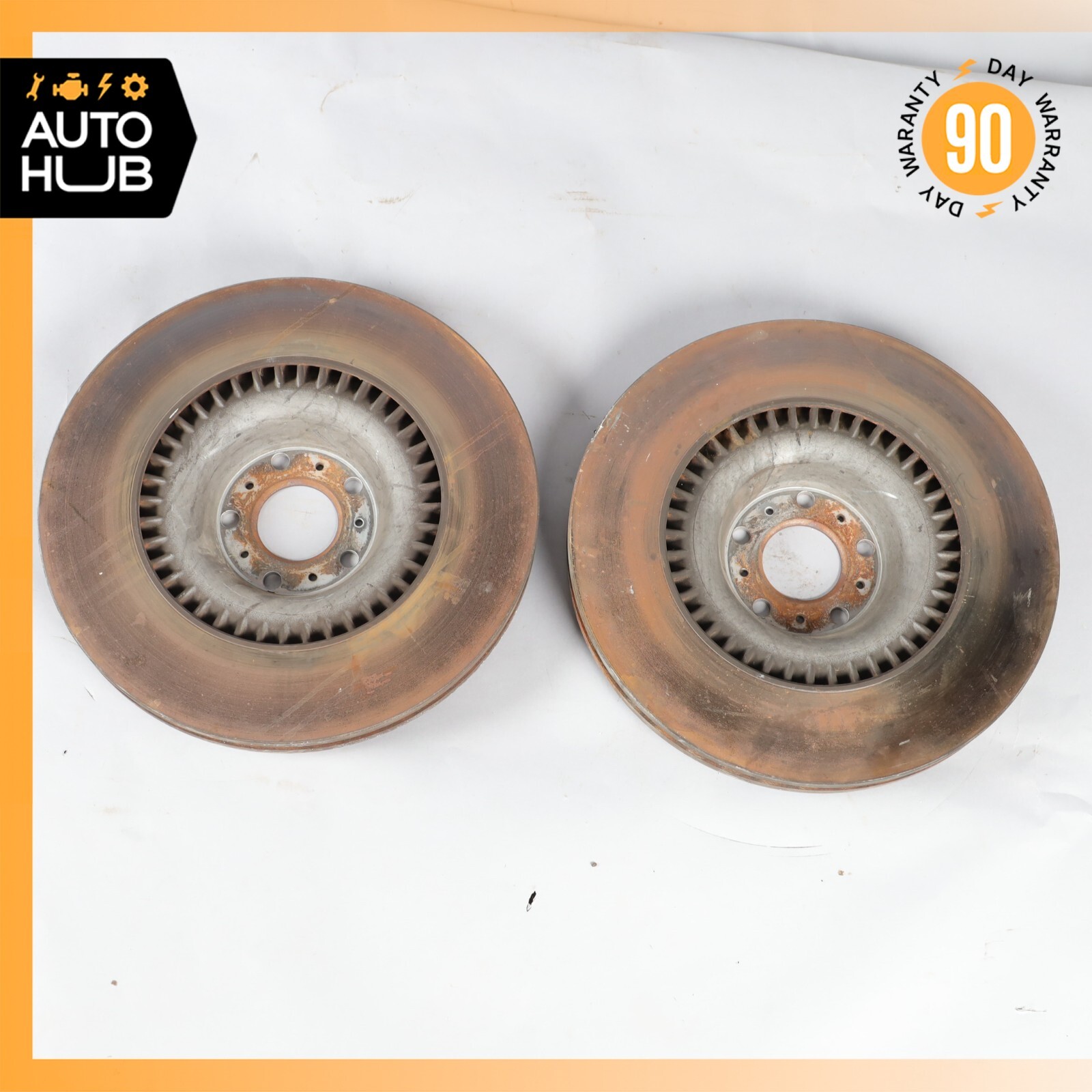 Bentley Continental GTC Flying Spur Front Brake Rotors Disc Left & Right Set 59k
