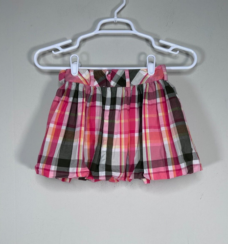 Gymboree Pleated Skirt Young Girl's 4 Multicolor Plaid Casual 100% Cotton - Picture 2 of 10