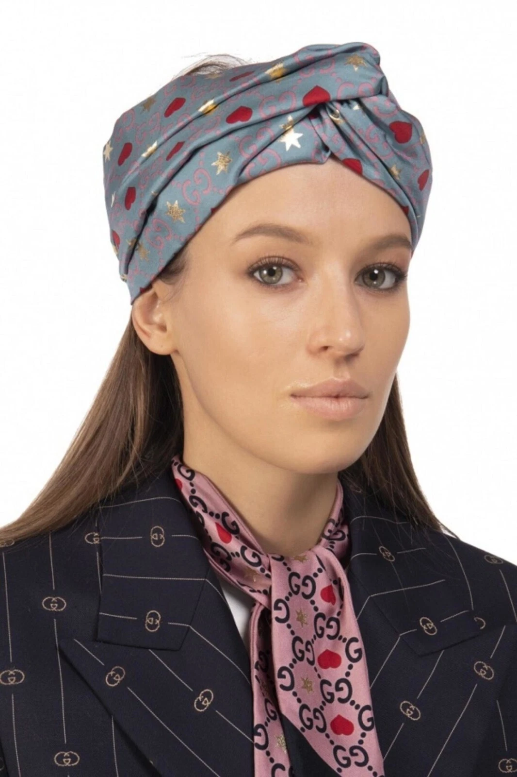 Neuf luxe original GUCCI accessoire cheveux 609894 bandeau bandeau turban b