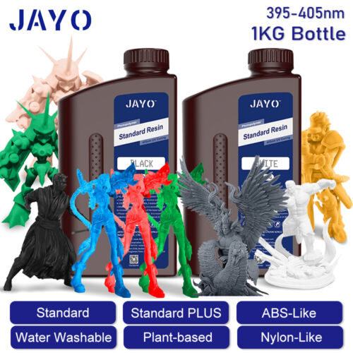 Jayo 1kg 3D Printer Resin Standard/ABS-Like/Nylon-Like/Water Washable/14K Red Wax - Picture 1 of 62