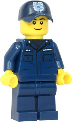 Modern Brick Warfare US Coast Guard Male made with real LEGO  minifigure