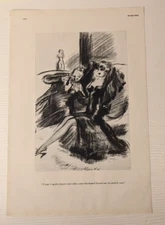 Esquire Mag Vintage lady of the night bedroom scene PRINT page