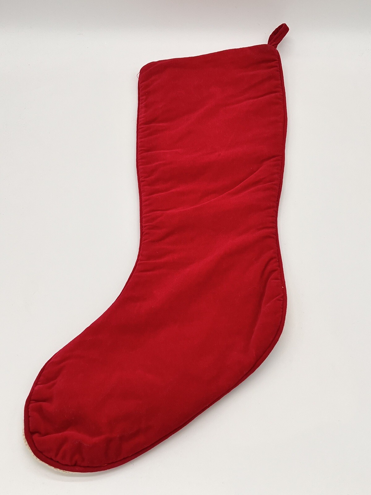 Vintage Needlepoint Christmas Stocking 18” Santa Sailing Ship Embroidered (F) eBay