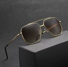 New Fashion Men Sunglasses Pilot Classic Driving Sun Glasses Metal Frame Mirror