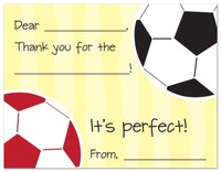 20 Soccer Game Fill-in Birthday Thank You Cards on sale 20 Soccer Game Fill-in Birthday Thank You Cards on sale