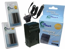 2x Battery Charger Car Plug  EU Adapter for Canon EOS-5D, 10D