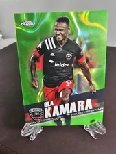 2022 Chrome MLS Base Neon Green Lava #168 Ola Kamara 17/99 - D.C. United