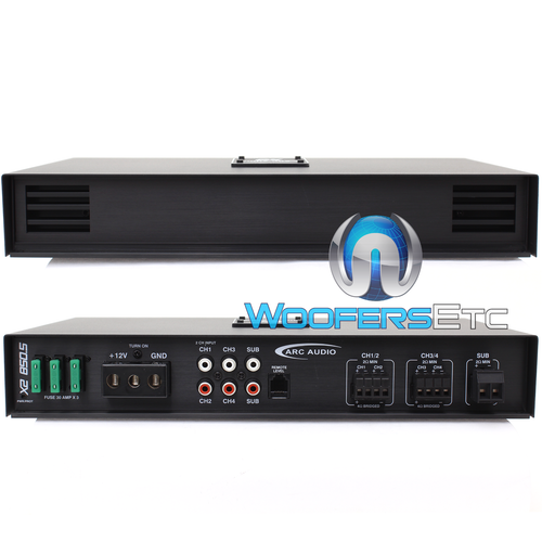 ARC AUDIO X2 850.5 5 CHANNEL 900W RMS COMPONENT SPEAKERS SUB AMPLIFIER NEW - Picture 3 of 10