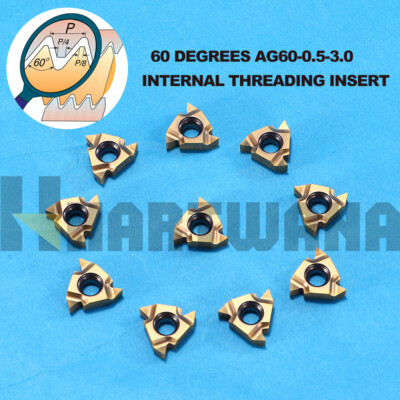 Indexable Turning Threading AG60 Threading Carbide For Threading Boring Bar