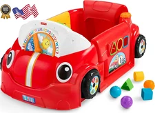 Baby Toy Laugh & Learn Crawl around Car Red Activity Center with Educational Mus