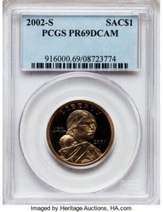 2002-S SAC$1 PR69 Deep Cameo PCGS