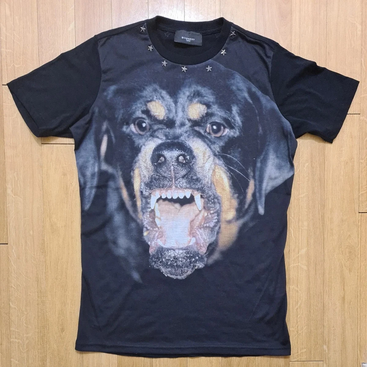 Givenchy Paris Women's Shirt Rottweiler Print Size Medium VGC made Portugal VGC