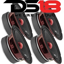 4 DS18 PRO-X6.4BM 2000W Max 6.5" Midrange Speakers Loudspeaker With Bullet 4 Ohm